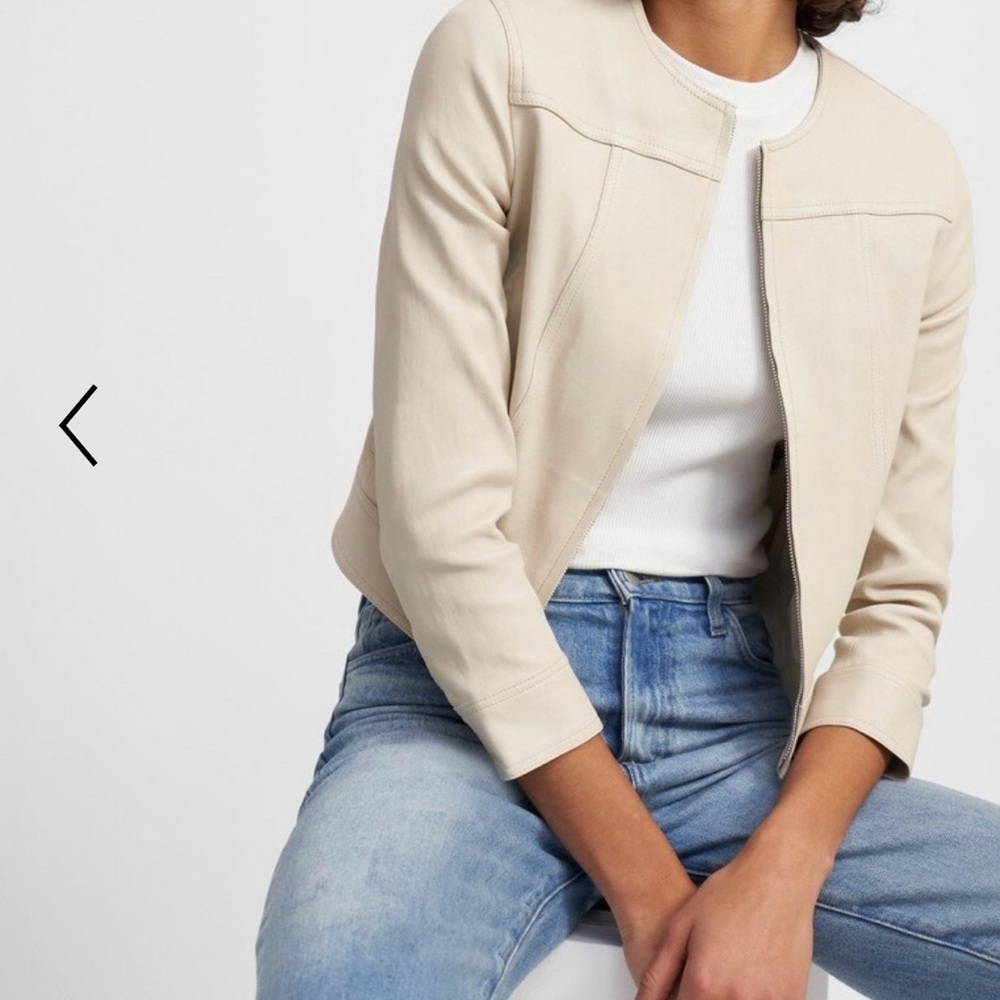 Theory lambskin leather jacket